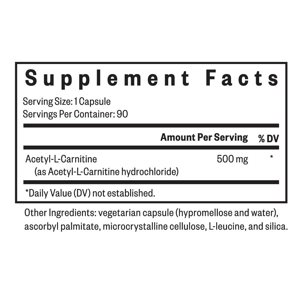 Acetyl-L-Carnitine 90 Capsules